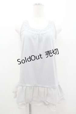 画像1: axes femme / 肩透けロングタンク M グレー I-26-01-06-004-AX-TO-TE-ZI