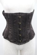 abilletage / ストライプコルセット  ブラウン I-26-01-08-038-GO-TO-SA-ZI