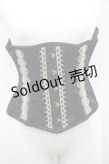 abilletage / nobleレースミニショートコルセット 2 黒ｘゴールド I-26-01-08-039-GO-ZA-SA-ZI
