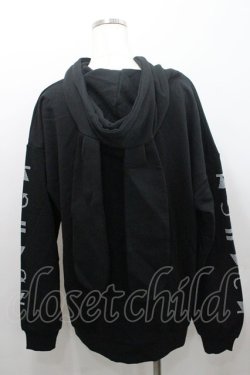 画像2: LISTEN FLAVOR / サイバーうさ耳ヘッドホンパーカー  黒 I-26-01-08-041-PU-TO-SA-ZI