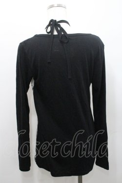 画像2: ALGONQUINS / キャッスルptカットソー  黒Ｘ白 I-26-01-08-042-AL-TO-SA-ZI