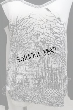 画像3: ALGONQUINS / キャッスルptカットソー  黒Ｘ白 I-26-01-08-042-AL-TO-SA-ZI