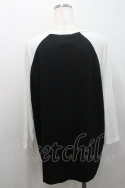 画像2: LISTEN FLAVOR / 8bitベアラグラントップス  ブラックＸホワイト I-26-01-08-046-PU-TO-SA-ZI