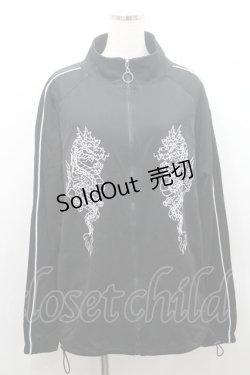 画像1: LISTEN FLAVOR / ドラゴンジャージ  黒Ｘ白 I-26-01-08-047-PU-TO-SA-ZI