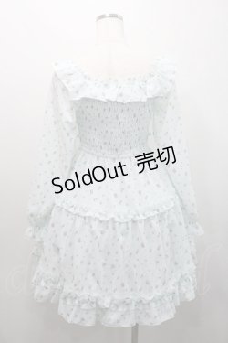 画像2: axes femme POETIQUE / ギャザーフリル長袖ワンピース  ミント I-26-01-08-057-AX-OP-SA-ZI