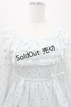 画像3: axes femme POETIQUE / ギャザーフリル長袖ワンピース  ミント I-26-01-08-057-AX-OP-SA-ZI