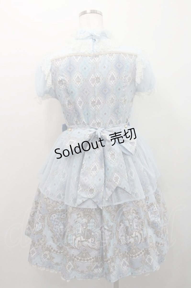 画像2: Angelic Pretty / アレルキナーダワンピース  サックス I-26-01-08-059-AP-OP-SA-ZI (2)