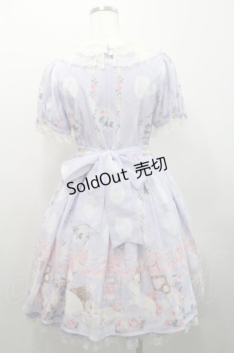 画像2: Angelic Pretty / Romantic Catワンピース  ラベンダー I-26-01-08-060-AP-OP-SA-ZI (2)