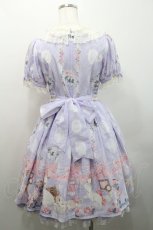 画像2: Angelic Pretty / Romantic Catワンピース  ラベンダー I-26-01-08-060-AP-OP-SA-ZI (2)