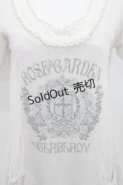 画像3: axes femme / サイドレース切替プリントチュニック M アイボリー I-26-01-08-006-AX-BL-TE-ZI