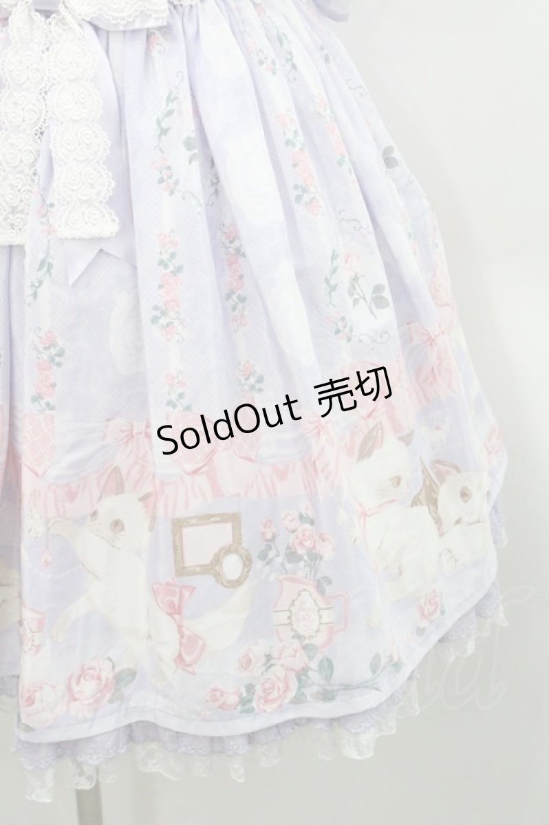 画像4: Angelic Pretty / Romantic Catワンピース  ラベンダー I-26-01-08-060-AP-OP-SA-ZI (4)