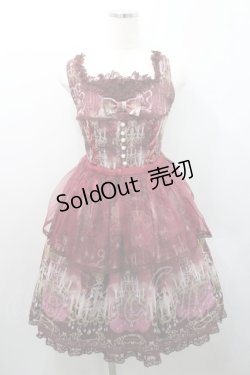 画像1: Angelic Pretty / Chandelier Holicジャンパースカート  ボルドー I-26-01-08-065-AP-OP-SA-ZI