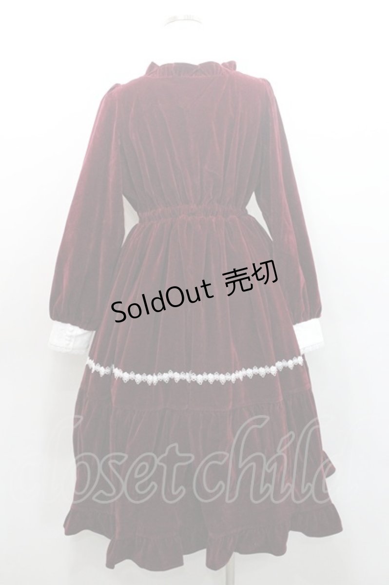 画像2: axes femme Kawaii / ウィンターワンピース M ワイン I-26-01-08-069-AX-OP-SA-ZI (2)
