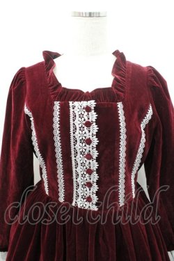 画像3: axes femme kawaii / ウィンターワンピース M ワイン I-26-01-08-069-AX-OP-SA-ZI