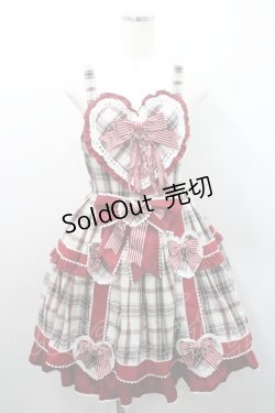 画像1: BABY,THE STARS SHINE BRIGHT / Sweet Wingタータンチェックジャンパースカート  赤チェック I-26-01-08-070-BA-OP-SA-ZI