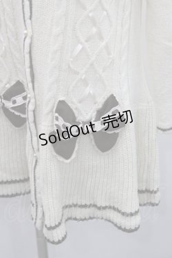 画像4: axes femme / ビッグリボンニットカーデ M アイボリー I-26-01-08-007-AX-TO-TE-ZI