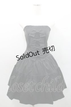 画像1: JESUS DIAMANTE / アントワーヌベアワンピース 38 黒 I-26-01-08-076-JE-OP-SA-ZI