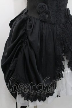 画像4: Le Miroir / ローズモチーフコルセットジャンパースカート  黒 I-26-01-08-080-0-OP-SA-ZI