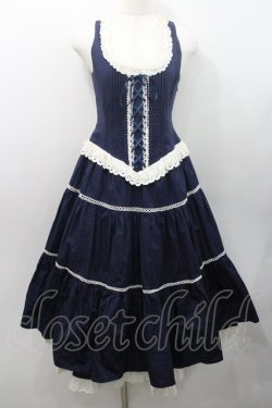 画像1: ALICE and the PIRATES / シルヴィアジャンパースカート  ネイビー I-26-01-08-082-PA-OP-SA-ZI