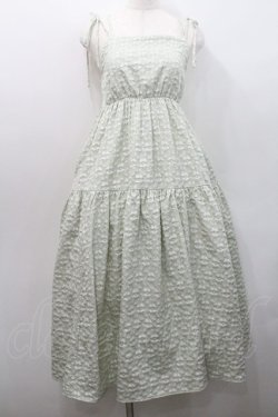 画像1: Areeam / ふくれジャガードキャミワンピース  ミント I-26-01-08-085-LO-OP-SA-ZI