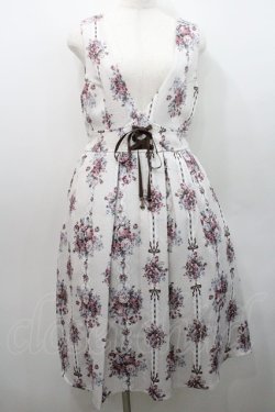 画像1: axes femme / ローズリボン柄ジャンスカ  アイボリー I-26-01-08-087-AX-OP-SA-ZI