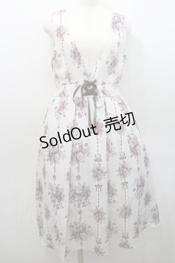 画像1: axes femme / ローズリボン柄ジャンスカ  アイボリー I-26-01-08-087-AX-OP-SA-ZI