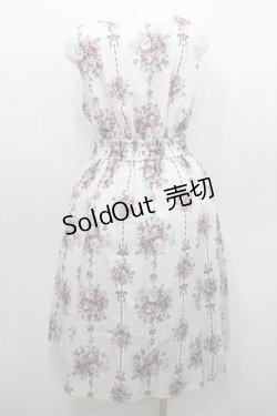 画像2: axes femme / ローズリボン柄ジャンスカ  アイボリー I-26-01-08-087-AX-OP-SA-ZI