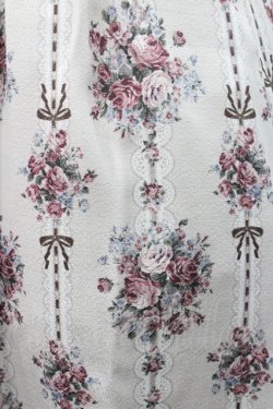 画像4: axes femme / ローズリボン柄ジャンスカ  アイボリー I-26-01-08-087-AX-OP-SA-ZI