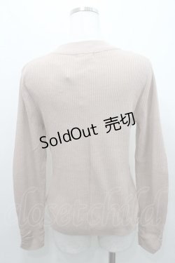 画像2: axes femme / ビジューボトルネックリブプルオーバー M ピンク I-26-01-08-009-AX-TO-TE-ZI