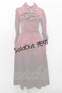 画像1: ATELIER PIERROT / “Narcissus” ロングワンピース  ボルドー I-26-01-08-089-EL-OP-SA-ZI