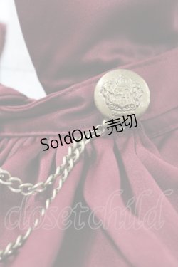 画像4: ATELIER PIERROT / “Narcissus” ロングワンピース  ボルドー I-26-01-08-089-EL-OP-SA-ZI