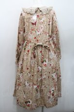画像2: PINK HOUSE / オーナメントローズプリントミディワンピース  ベージュ I-26-01-08-090-LO-OP-SA-ZI (2)