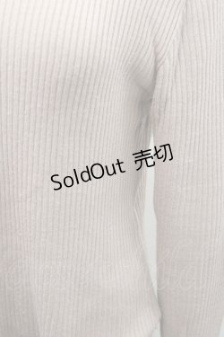 画像4: axes femme / ビジューボトルネックリブプルオーバー M ピンク I-26-01-08-009-AX-TO-TE-ZI