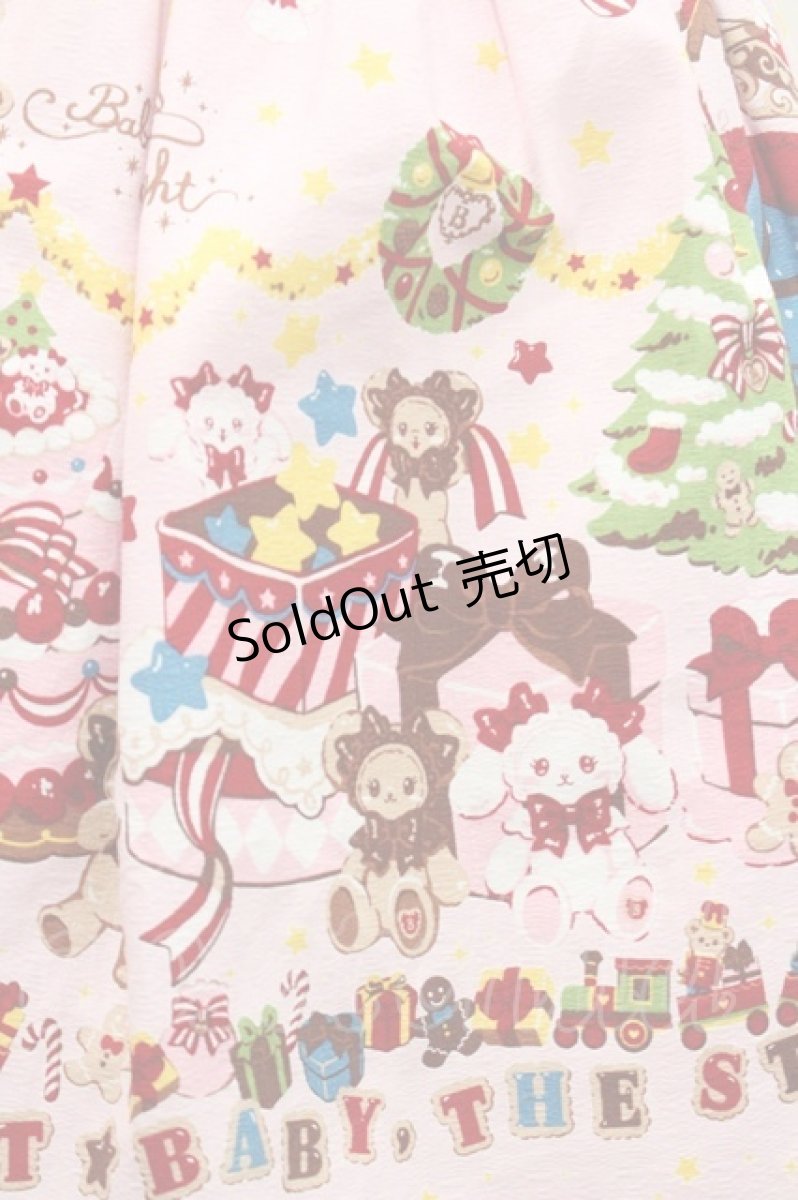 画像4: BABY,THE STARS SHINE BRIGHT / くみゃちゃんのDokiDoki Christmas Party柄スカート  ピンク I-26-01-08-095-BA-SK-SA-ZI (4)