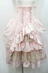 ATELIER PIERROT / シャーロットバッスルコルセットスカート  ピンク I-26-01-08-098-EL-SK-SA-ZI