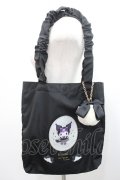 m petit by misako / サンリオキャラクターズコラボ  トートバッグ  黒 I-26-01-08-104-LO-BG-SA-ZI