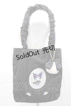 画像1: m petit by misako / サンリオキャラクターズコラボ  トートバッグ  黒 I-26-01-08-104-LO-BG-SA-ZI