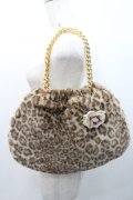 PINK HOUSE / コサージュ付きレオパードファーバッグ  ブラウン I-26-01-08-106-LO-BG-SA-ZI