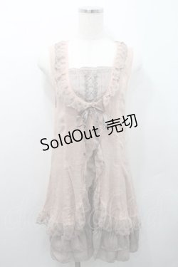 画像1: axes femme / ノースリーブワンピース M ピンク I-26-01-08-012-AX-BL-TE-ZI