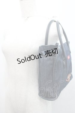 画像2: PINK HOUSE / フラワー刺繍デニムバッグ  ネイビー I-26-01-08-108-LO-BG-SA-ZI