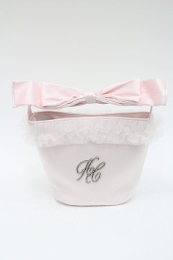 画像1: Honey Cinnamon / Tulle Vanity Bag  ピンク I-26-01-08-109-LO-BG-SA-ZI