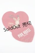 PINK HOUSE / アンジェリックラビッツワッペン  赤Ｘブラウン I-26-01-08-117-LO-ZA-SA-ZI