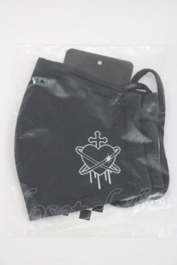 画像1: LISTEN FLAVOR / ハートの誘惑マスク  黒Ｘ白 I-26-01-08-121-PU-ZA-SA-ZI