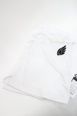 画像1: LISTEN FLAVOR / 天使の羽根バックルベルト付レッグカバー  白Ｘ黒 I-26-01-08-122-PU-ZA-SA-ZT639 (1)