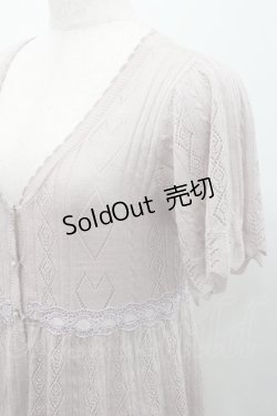 画像3: axes femme POETIQUE / トランプ柄透かし編みカーディガン M ピンク I-26-01-08-014-AX-TO-TE-ZI