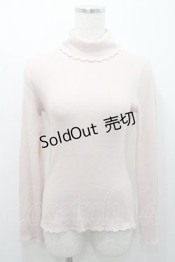 画像1: LIZ LISA / 雫あきハイネックニットトップス M ピンク I-26-01-08-015-LO-TO-TE-ZI