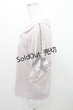 画像3: MA*RS / 袖はしごレースブラウス  ピンクＸ黒 I-26-01-08-016-EL-BL-SA-ZI