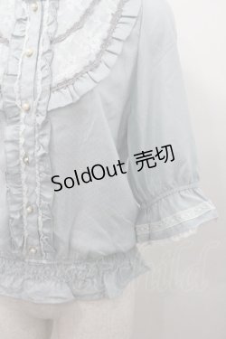 画像4: axes femme / ヨーク切替シャーリングブラウス M サックス I-26-01-08-020-AX-BL-TE-ZI