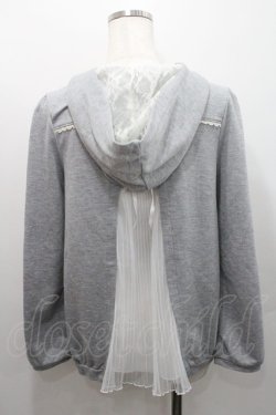 画像2: axes femme / レースアップパーカー M グレー I-26-01-08-022-AX-TO-TE-ZI