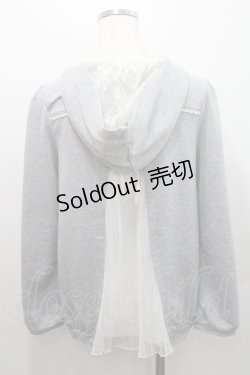 画像2: axes femme / レースアップパーカー M グレー I-26-01-08-022-AX-TO-TE-ZI